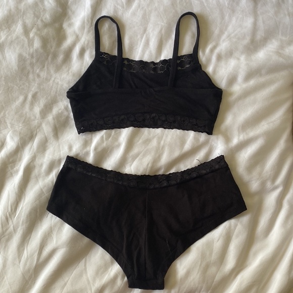 Xylem Clothing Cami Bra and Cheeky Panty Set + Bikini Panty Lace Organic S - Picture 5 of 13